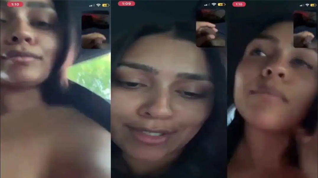 Hot Girlfriend Video Call Tease in Car Desi Style