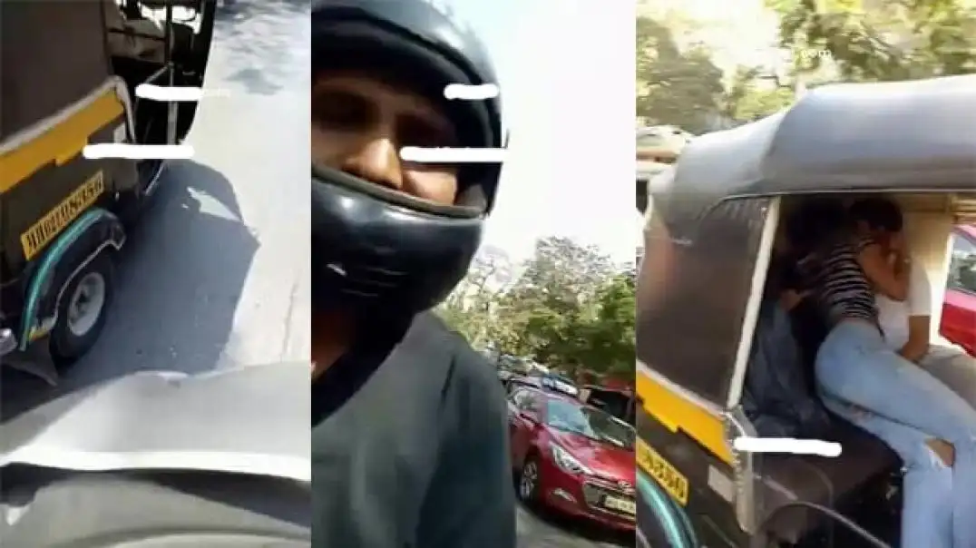 Secret Auto Romance Turned Hot Viral Traffic Jam Scene