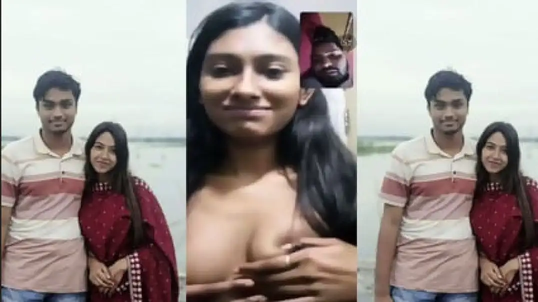 Hot Desi GF’s Secret Boob Press on Video Call