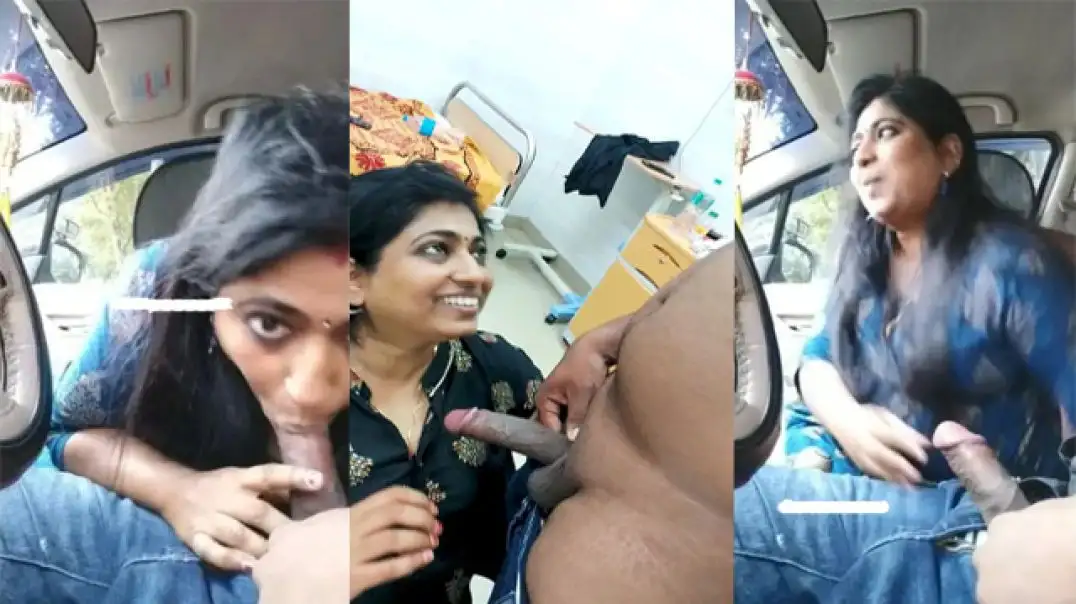 Hot doctor aunty secret car and hospital bed romance