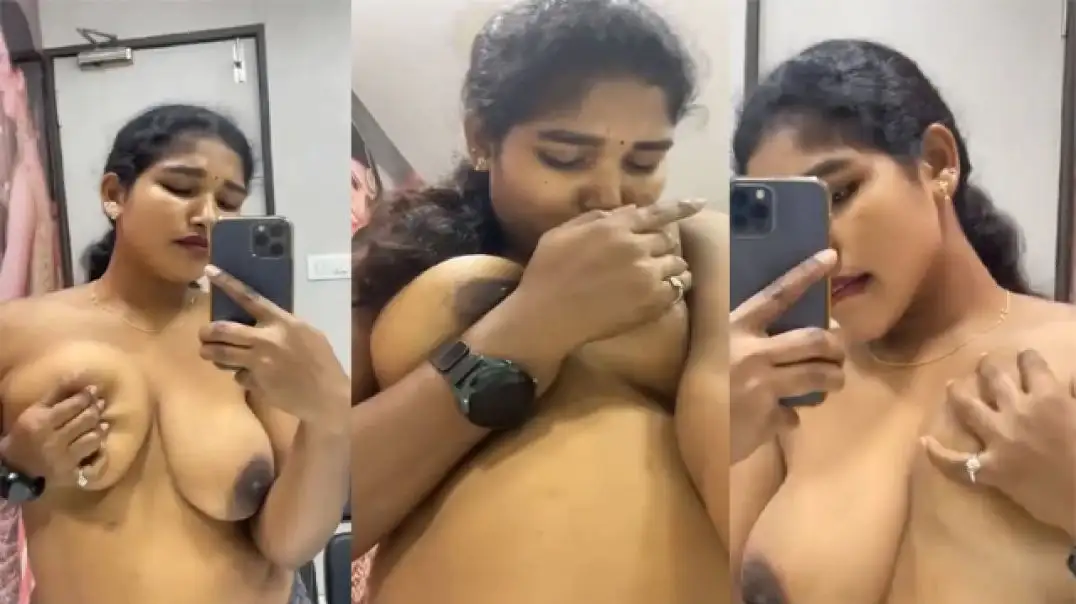 Hot Desi Tamil Wife Boob Pressing Secret Video Gone Viral