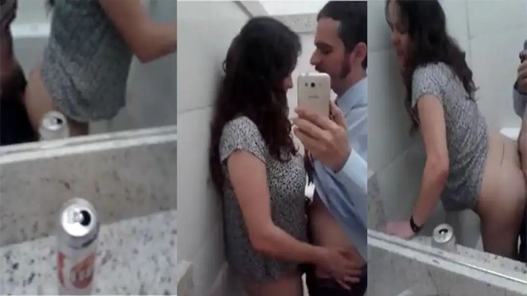 Hot Office Girl Secretly Fucking Colleague In Bathroom During Work Hours