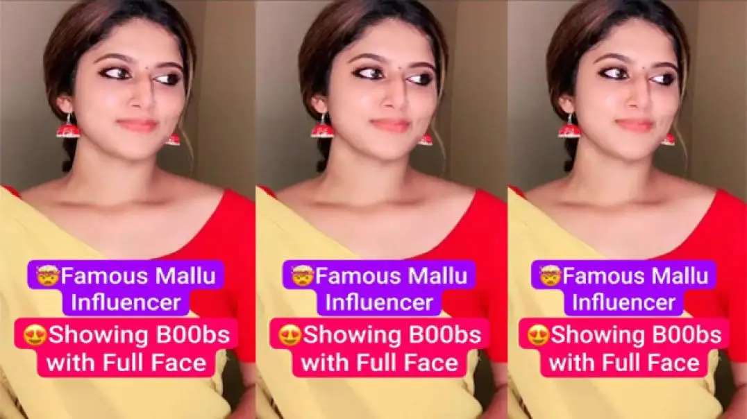 Mallu influencer viral hot boobs show secret private video trending now