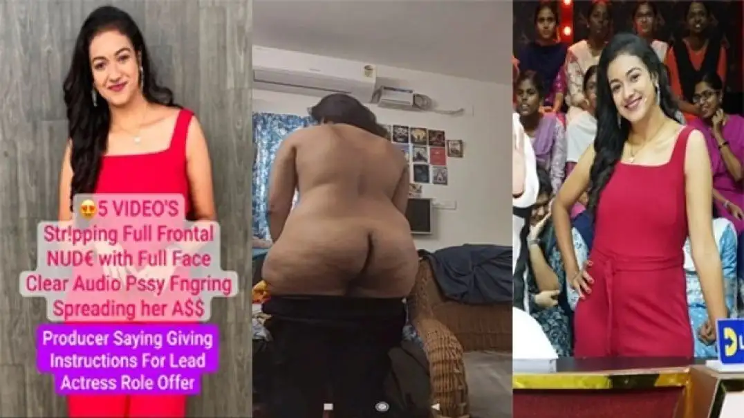 Hot South Indian TV star private video scandal exposed