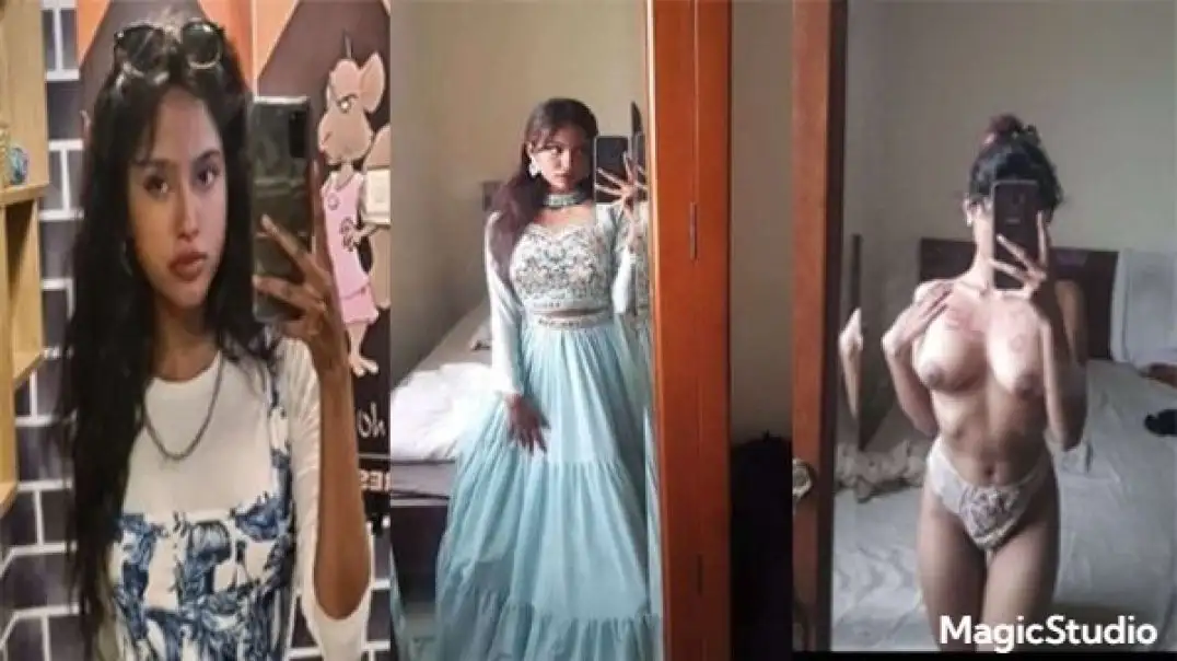 Hot slim desi girlfriend fingering her tight pussy in private