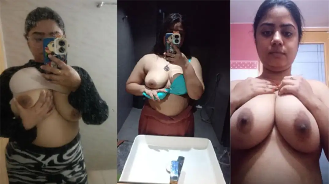 Hot Desi Babe Pressing Boobs and Fingering Sensually