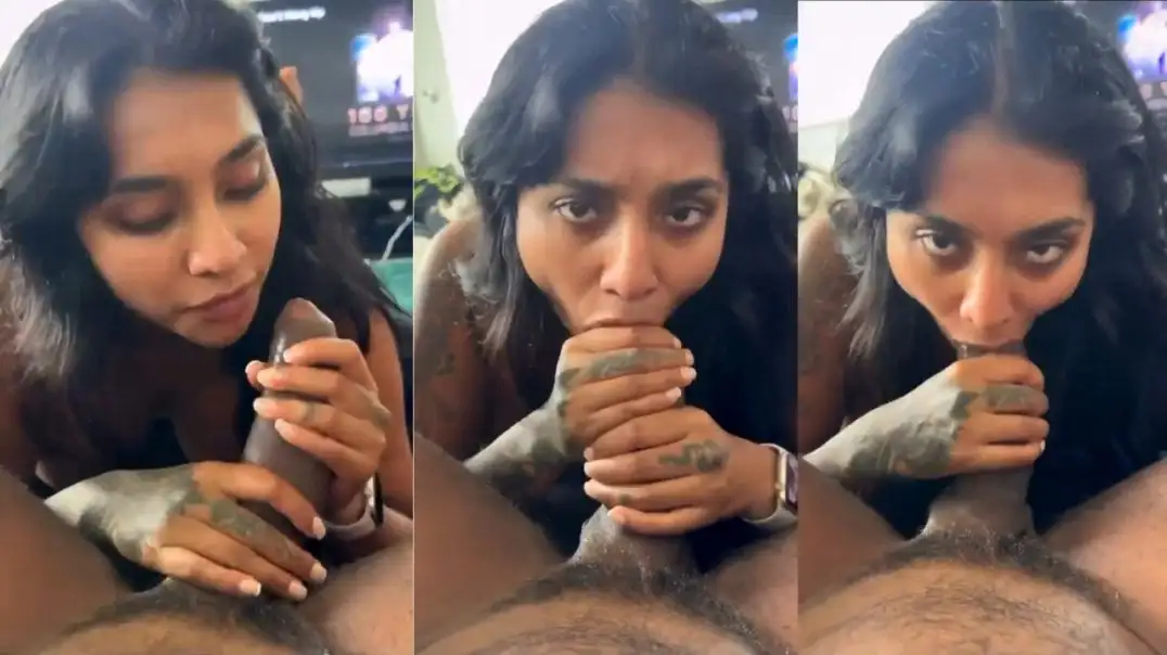 Desi NRI babe shows wild tattoo moves with hot eye contact
