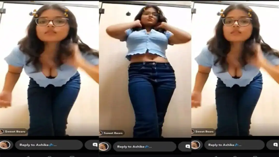 Hot Desi Snapchat Girlfriend Shows Big Boobs Private