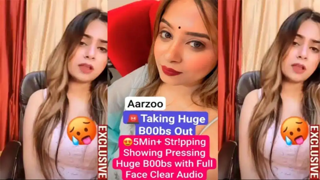 Famous Insta Model Aarzoo Hot Private Live Secret Moments Revealed