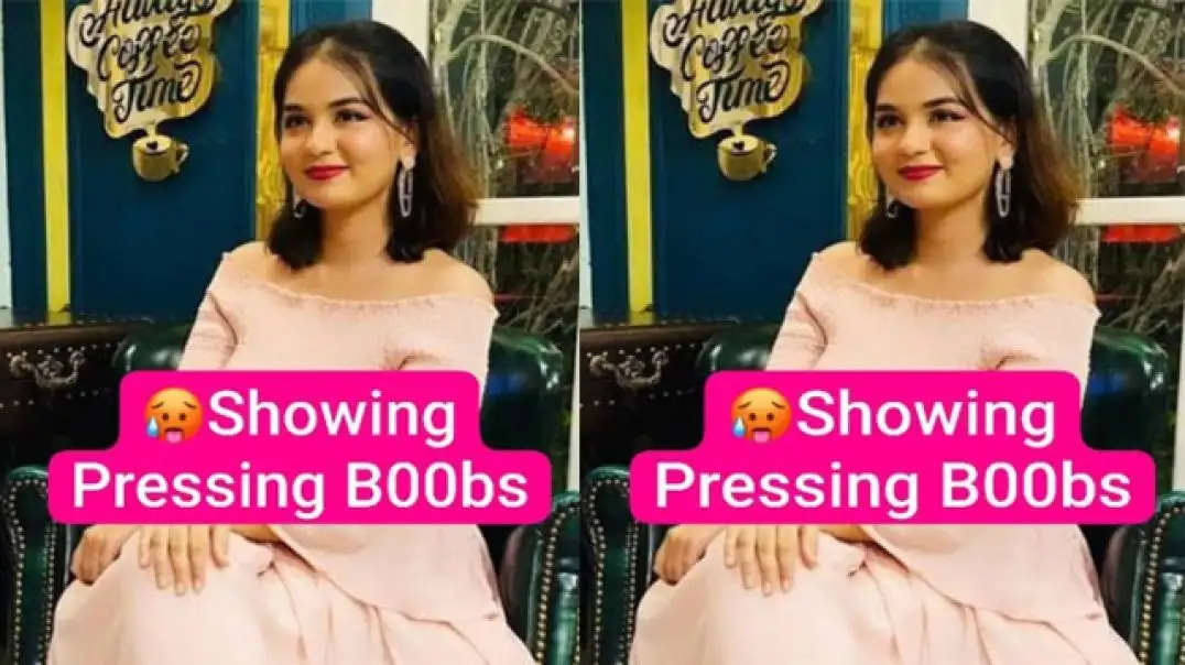 Desi Babe Boob Press Viral Video Hot Cute Expressions
