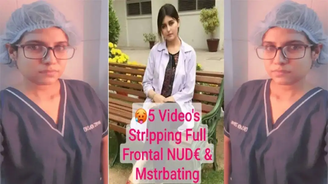Viral Desi Doctor Strips Full Frontal Nude Face Masturbation