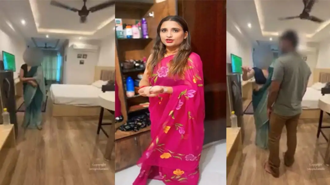 Desi bhabhi threesome fun with BBC and hubby hot romance